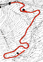 Map of the Lake Placid luge course